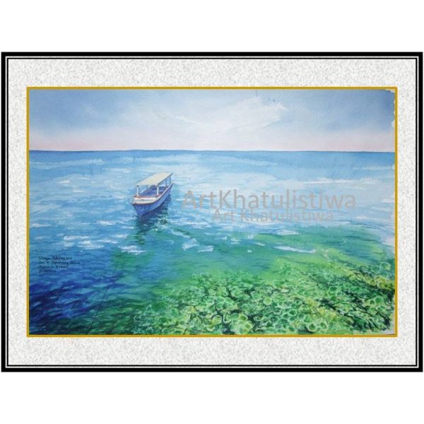 jual lukisan laut kapoposang makasar sulawesi indonesia B204-1