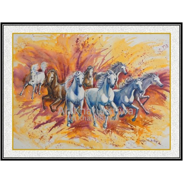 jual lukisan kuda 7015-1A