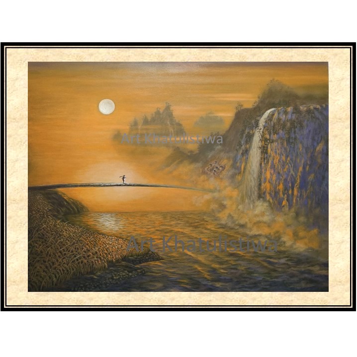 jual lukisan kanvas acrylic 1022